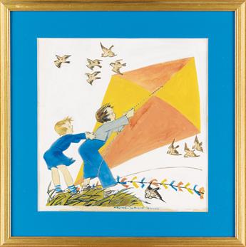 MAGINEL WRIGHT ENRIGHT BARNEY. Flying a Kite.